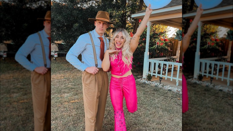 Barbenheimer couple's costume