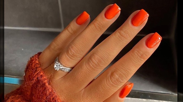 pumpkin orange nail polish 