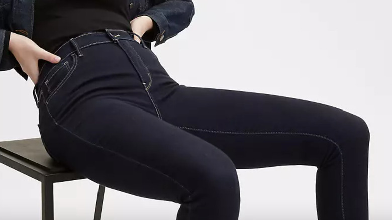 Levi's high-waisted jeans