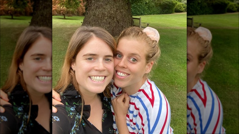 Princess Eugenie and Princess Beatrice makeup-free