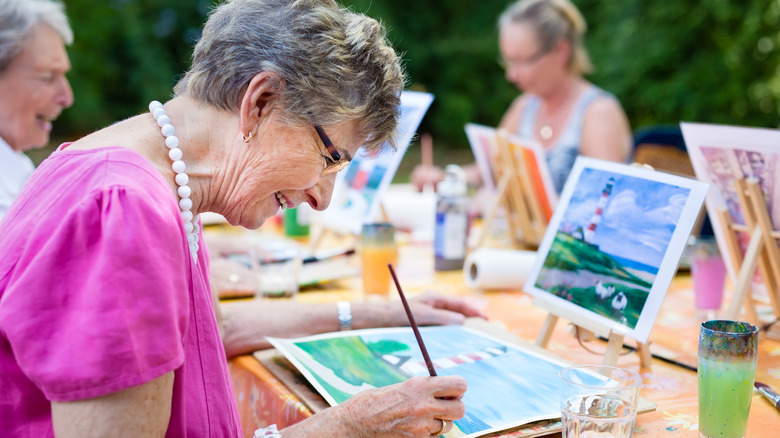 art therapy session for women