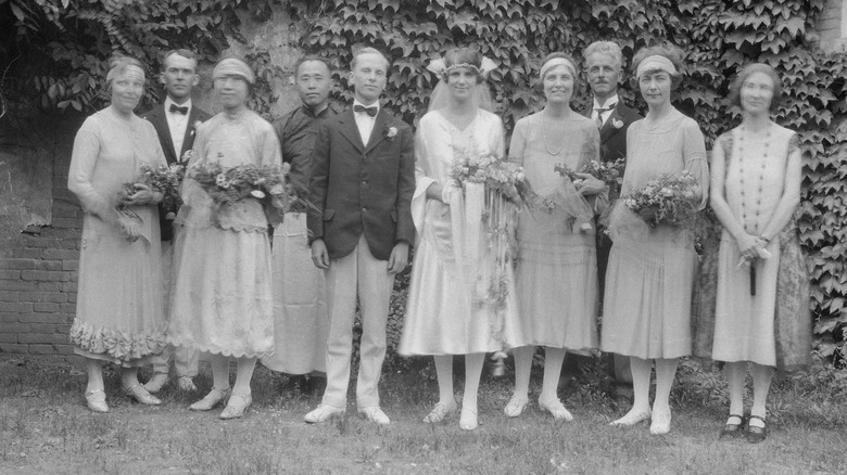 1920s bridal party 