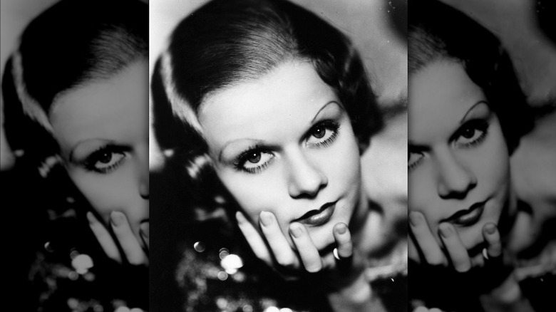 Black and white photo of Jean Harlow