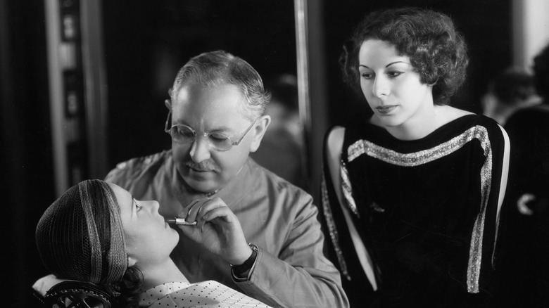 Max Factor working on a client