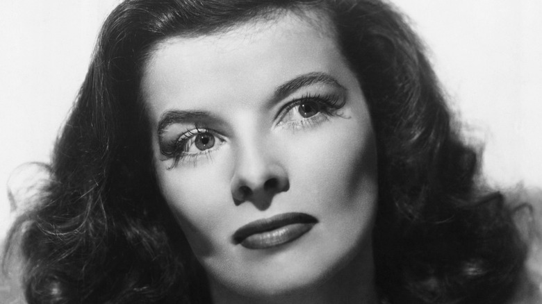 Katharine Hepburn wearing mascara