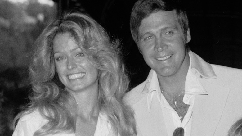 Farrah Fawcett Lee Majors wedding day 