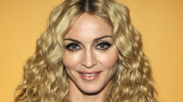 Madonna smiling