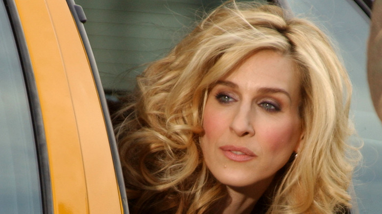 Sarah Jessica Parker as Carrie Bradshaw taxi