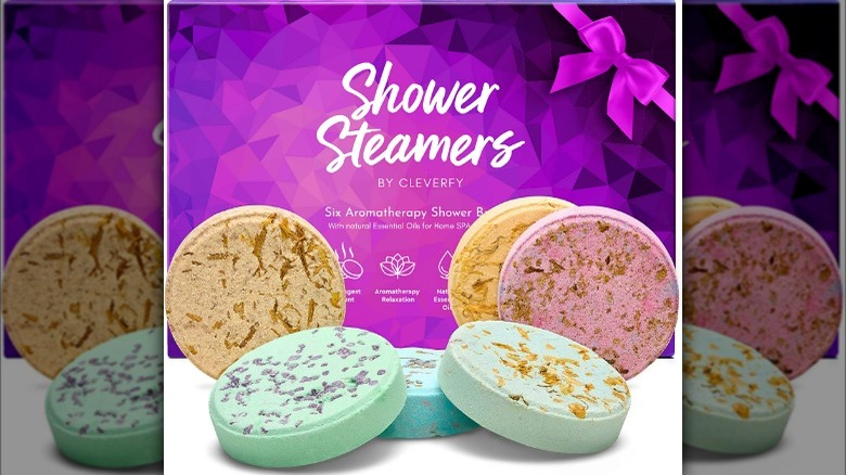 Box of variety shower bombs