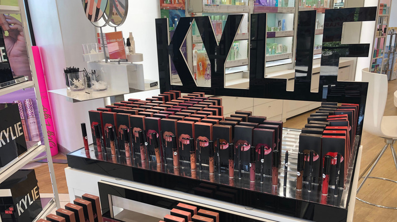 Kylie Cosmetics display inside Ulta