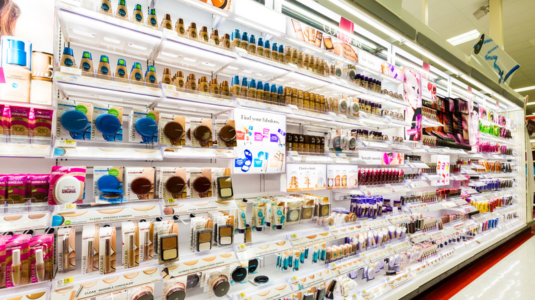 Cosmetics department in Target store