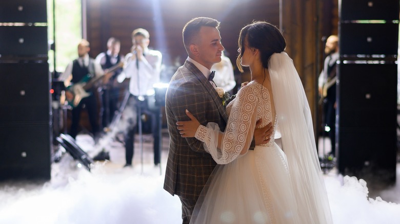 couple dancing at wedding