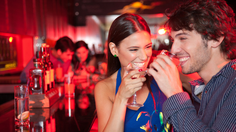 Couple at a nightclub