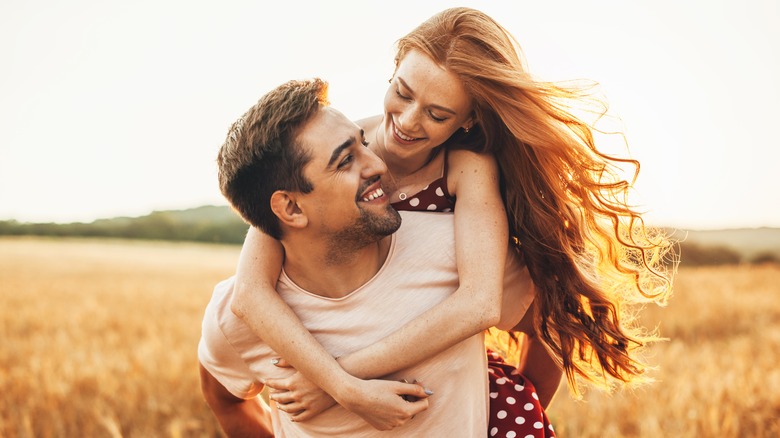 Happy smiling couple on vacation