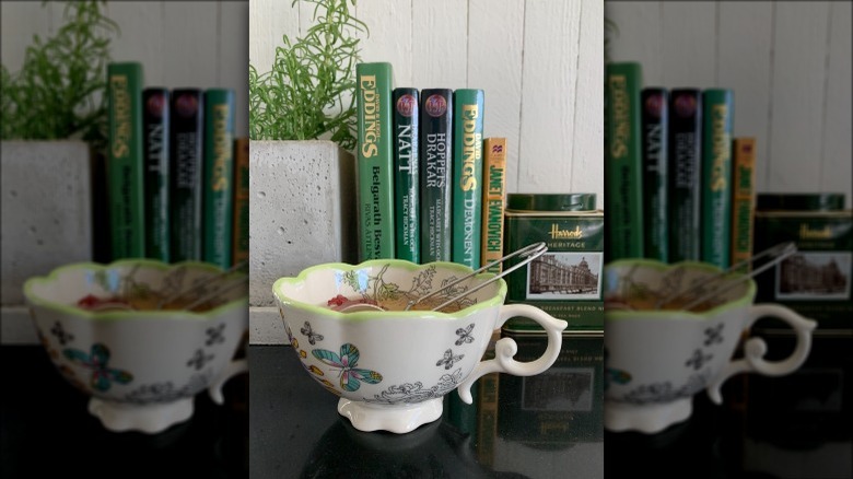 books with tea