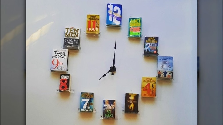 clock of books