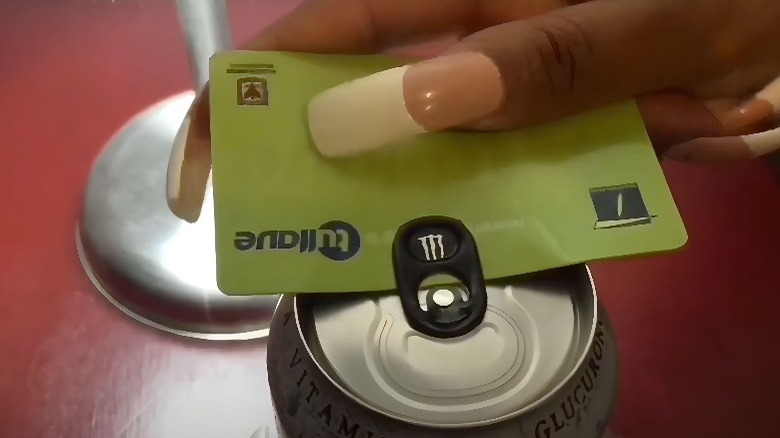 Woman holding a credit card