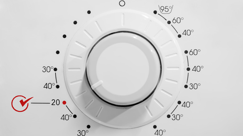 washing machine temperature dial