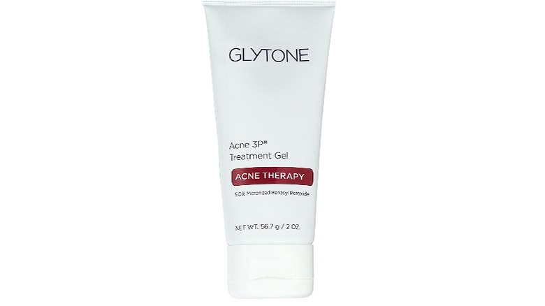 White tube of treatment gel