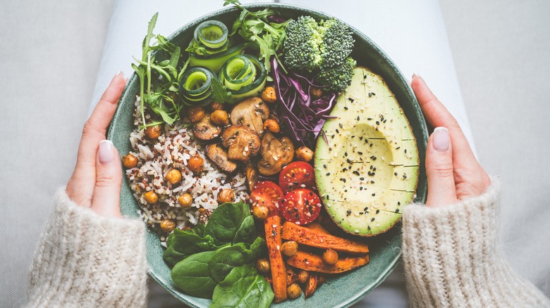 A plate of healthy food 