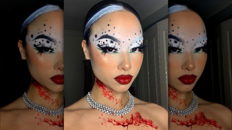 Cruella de Vil makeup