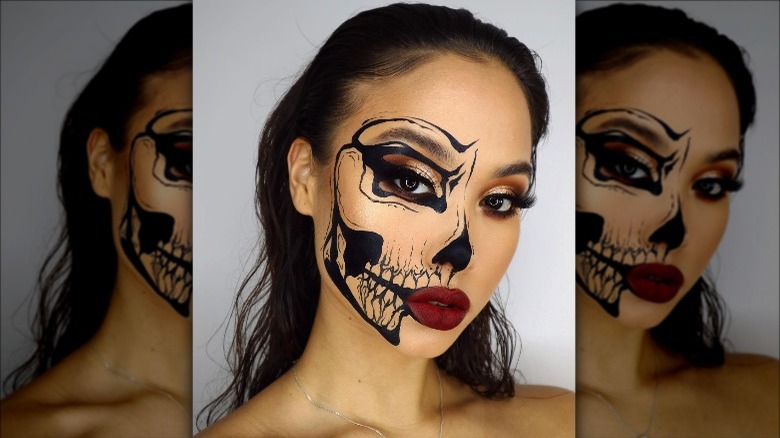 skeleton skull makeup