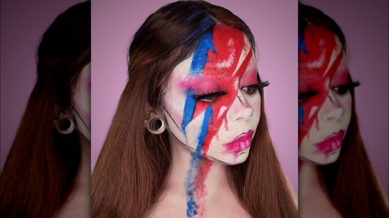David Bowie-inspired makeup