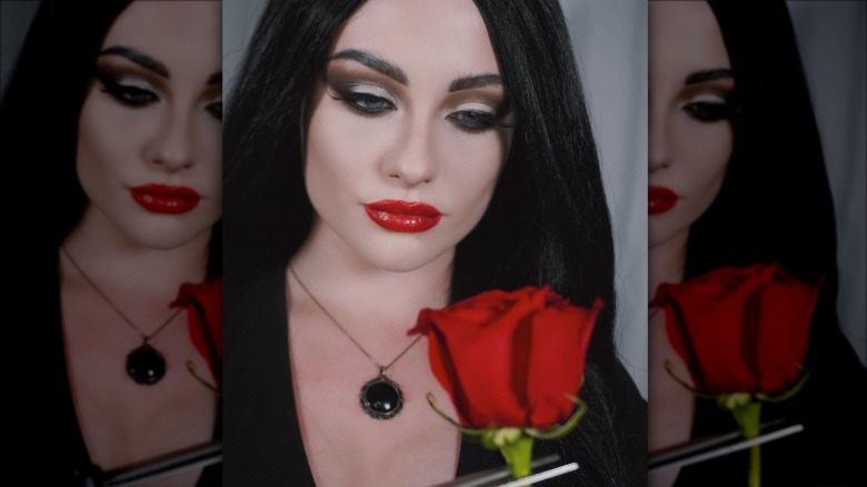 Morticia makeup