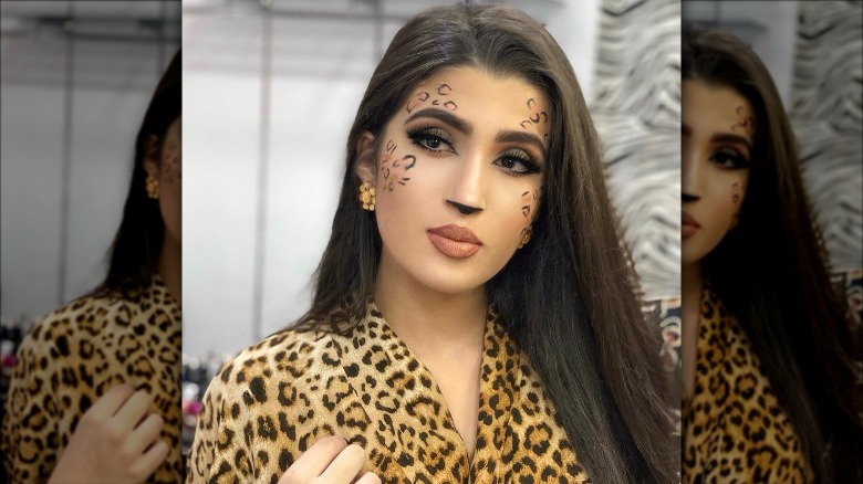 leopard makeup