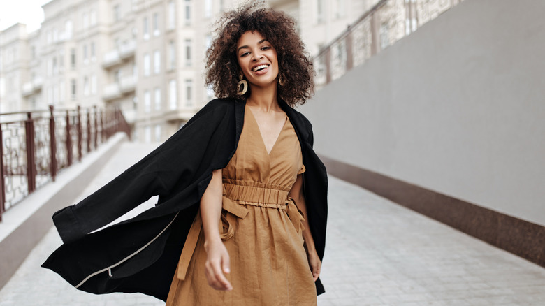 Neutral-colored dress