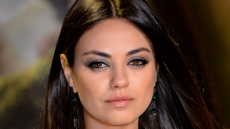 Mila Kunis with smoky eyes