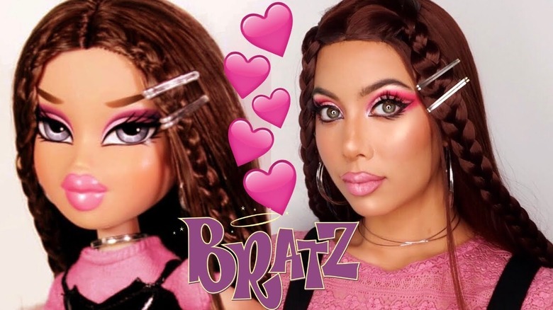 Bratz doll-inspired makeup