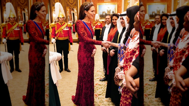 Kate Middleton wears Jenny Packham