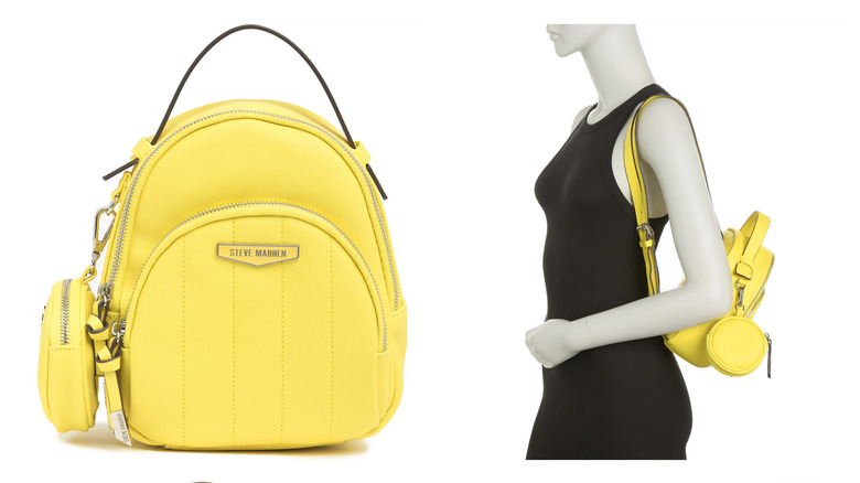 Steve Madden yellow mini backpack