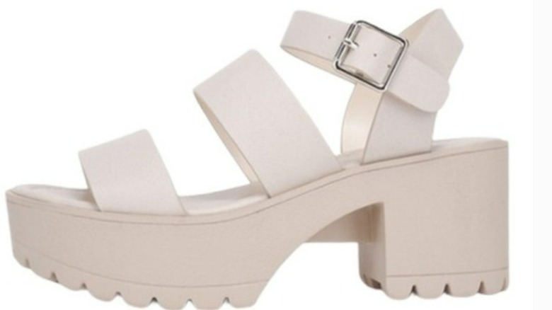 Soda Account chunky lug-heeled sandals