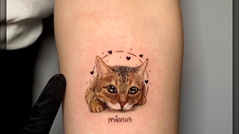 micro realistic pet tattoo