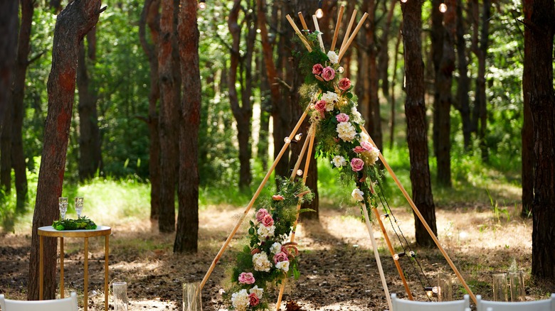 Sustainable outdoor wedding venue 