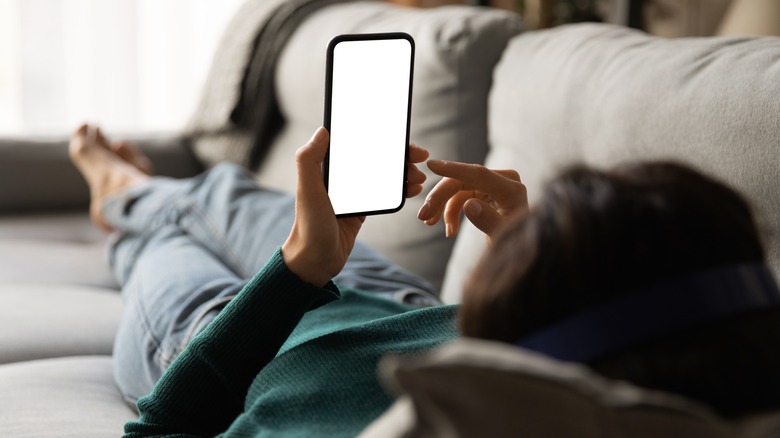 Woman on phone 