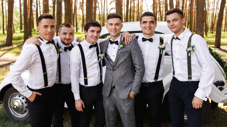 Groom and his groomsmen