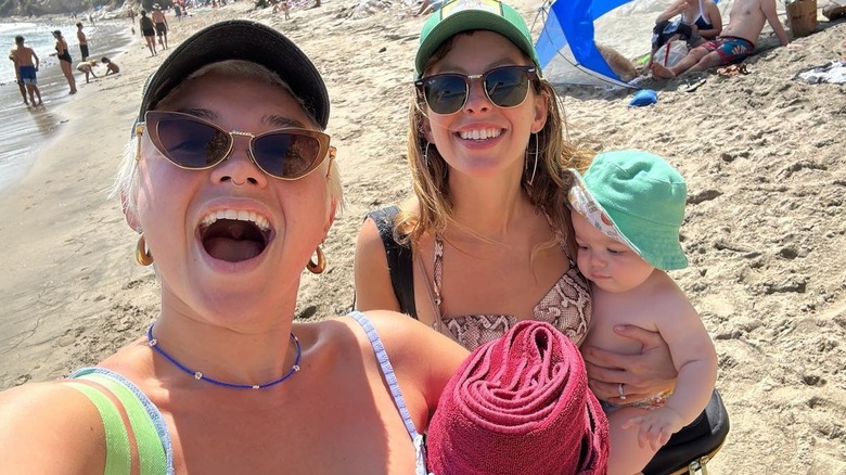 Florence Pugh at the beach