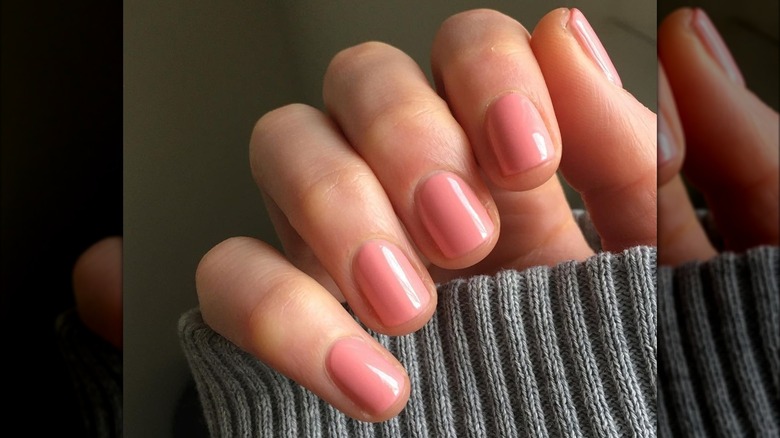 Peach nails