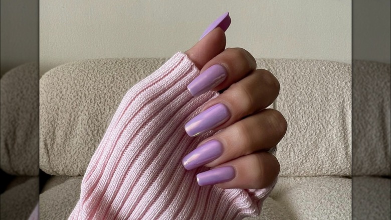 Purple nails