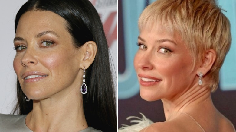 Evangeline Lilly long and short hair