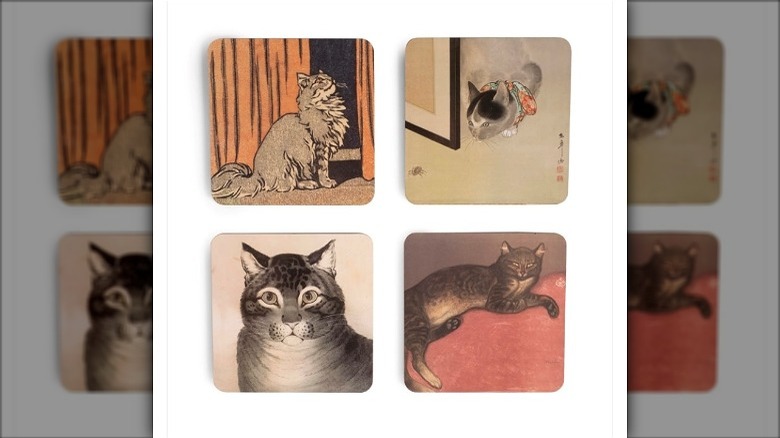 Cat coasters