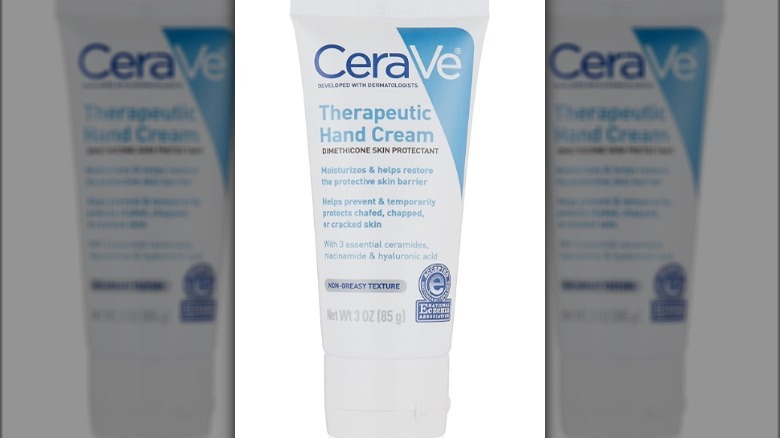 Tube of CeraVe hand cream