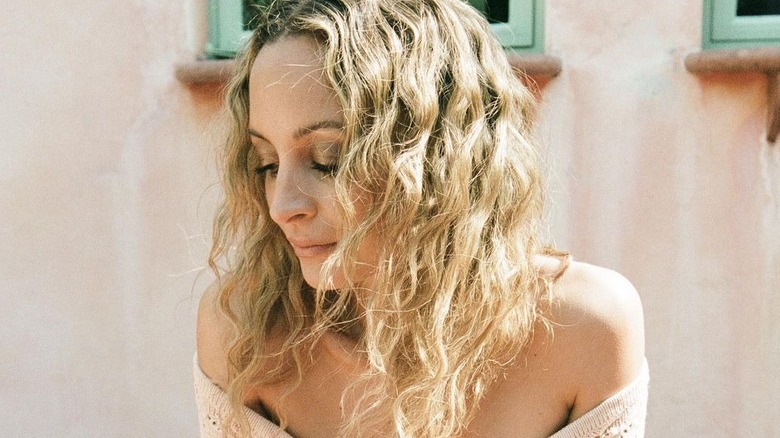 Nicole Richie with curly hair