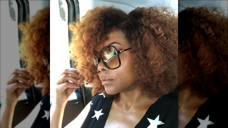 Taraji P. Henson with curly hair