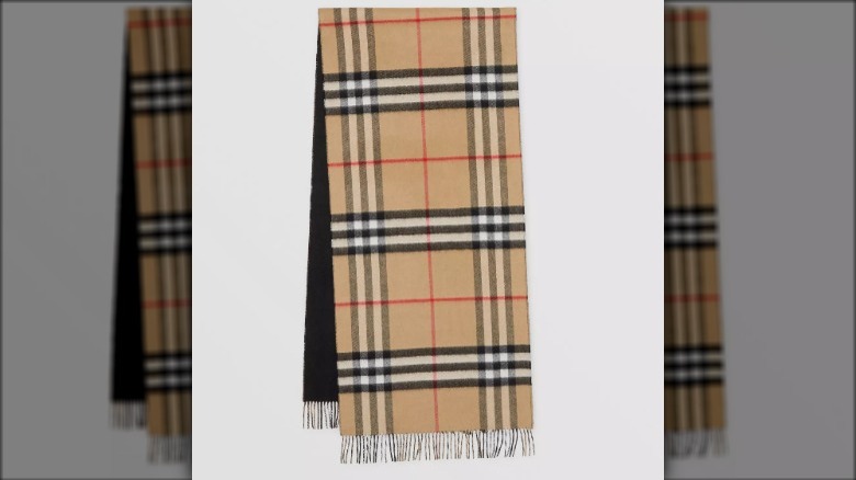 Burberry Reversible Check Cashmere Scarf