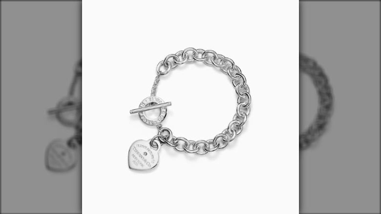 Tiffany heart tag silver bracelet