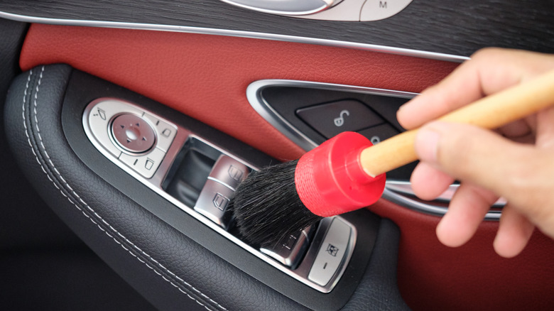 cleaning car